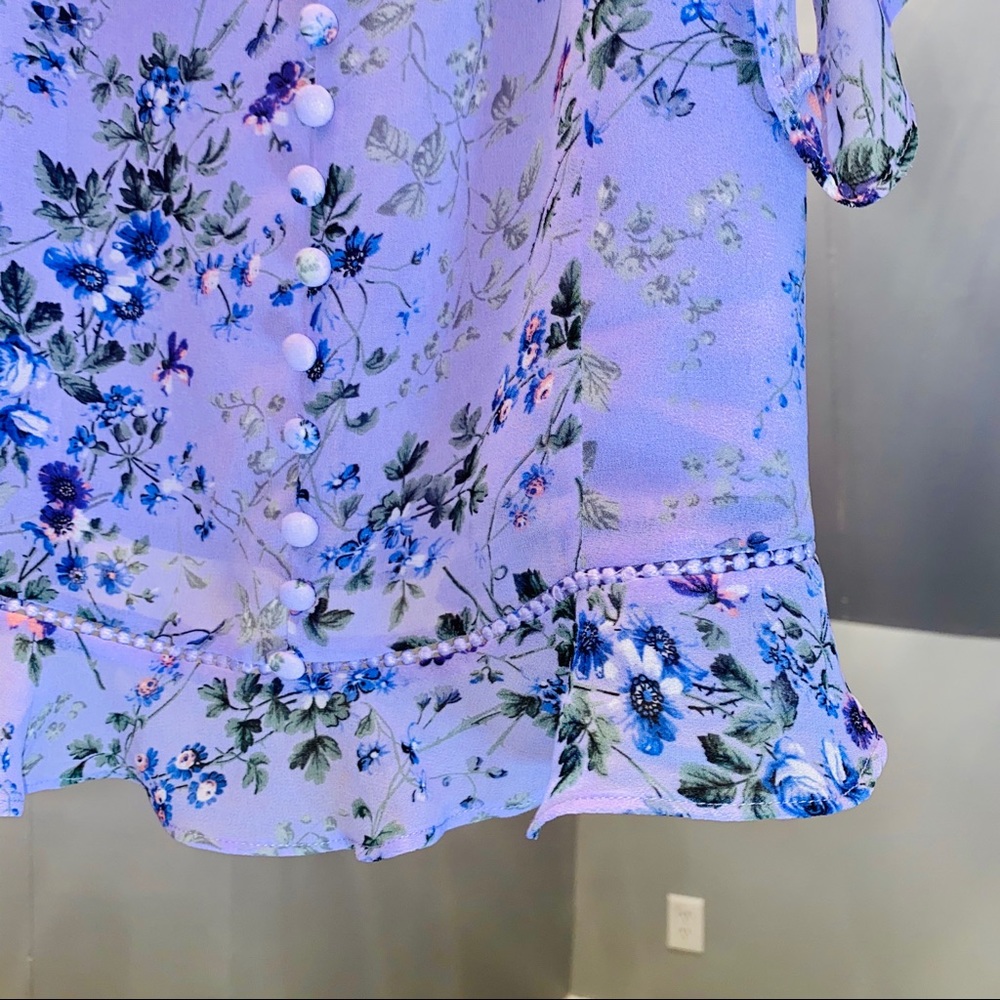 OASIS Ditsy Ruffle Cami Top - Picture 6 of 8